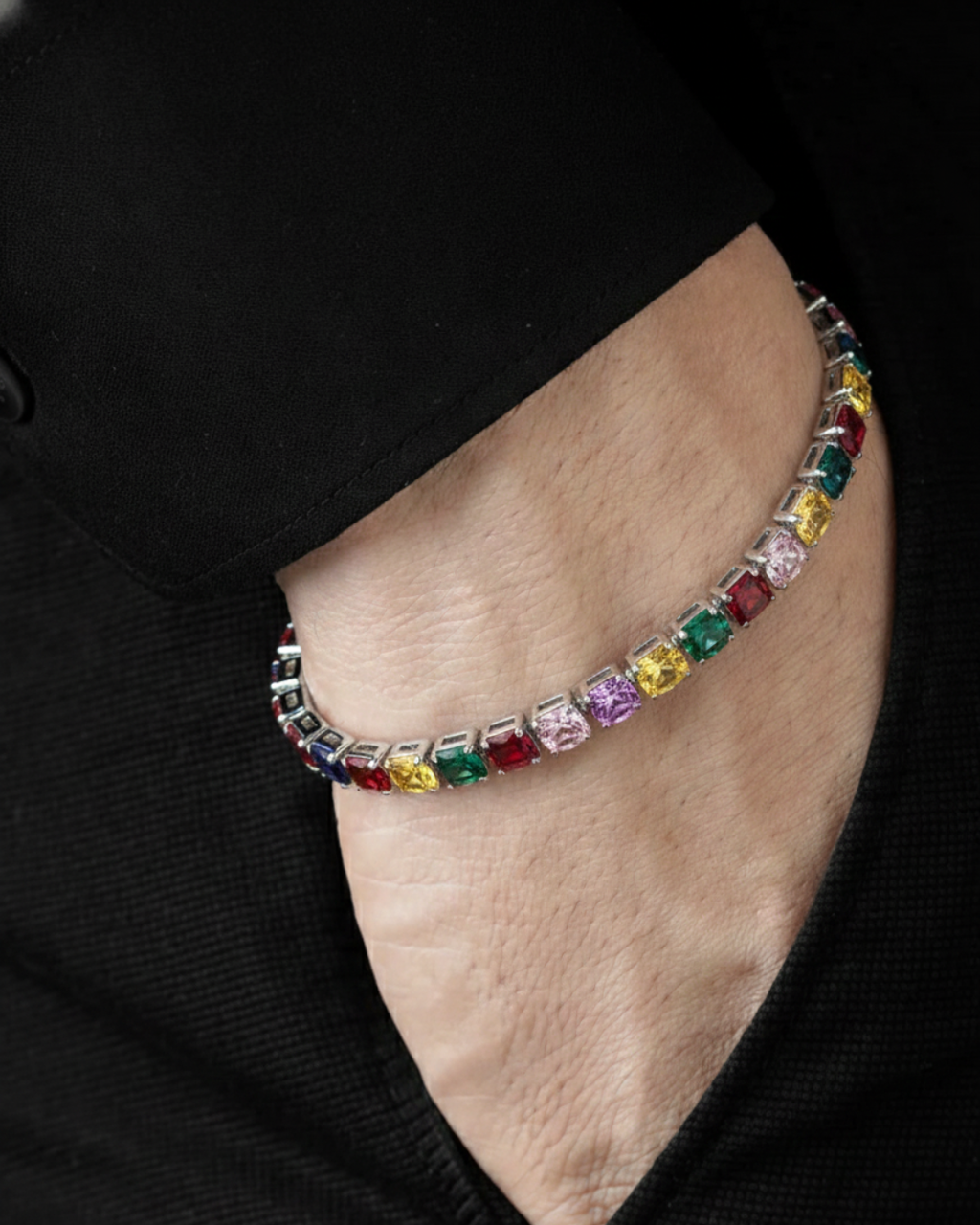 Chrome Tennis Bracelet