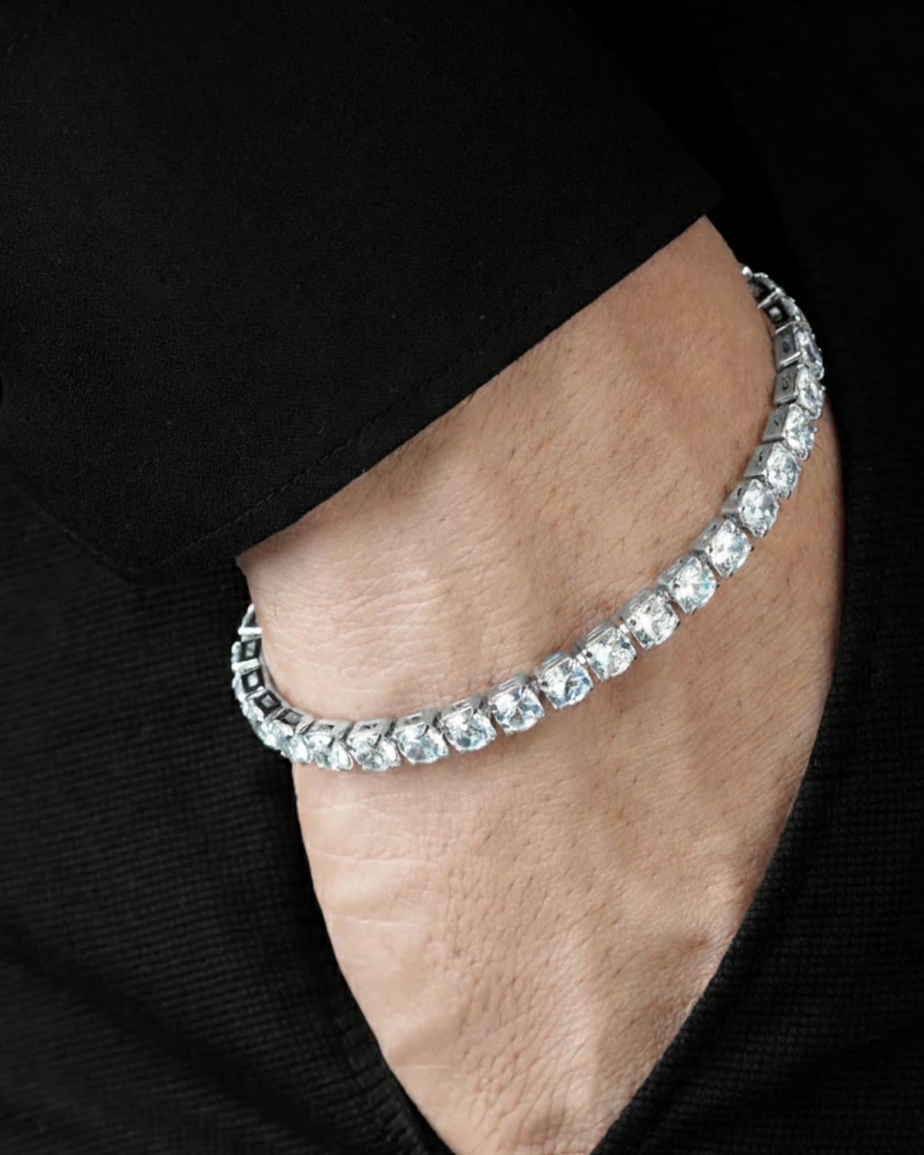 Chrome Tennis Bracelet