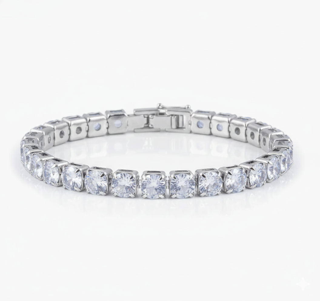 Chrome Tennis Bracelet